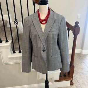 Banana Republic Plaid Blazer-Size 16
